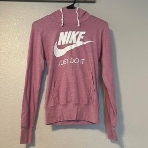 pink Nike light weight sweatshirt- super cute xs like new